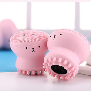 Adorable Silicone Face Cleansing Brush – Deep Clean & Gentle Exfoliation! 🛁✨